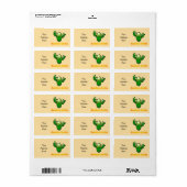 Lieve Lachende Cactus (retouradres) Etiket (Full Sheet)