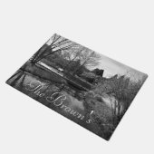 Lieve Lake Black en White Deurmat (Schuin)