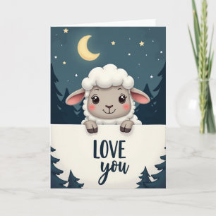 Lieve Lam Liefde Jou Nacht Kaart