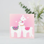 Lieve Lama Feestdagenkaart (Staand voorkant)
