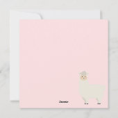 Lieve Lama Feestdagenkaart (Achterkant)