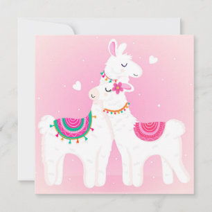 Lieve Lama Feestdagenkaart