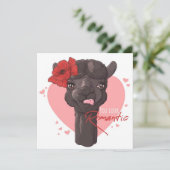 Lieve Lama Feestdagenkaart (Staand voorkant)