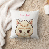 Lieve lama illustratie ontwerp kussen (Deken)