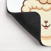 Lieve lama illustratie ontwerp muismat (Hoek)
