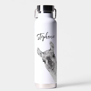 Lieve Lama Liefhebber Gepersonaliseerde naam Waterfles