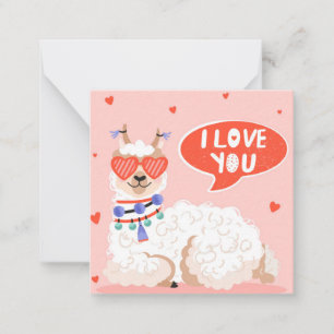 Lieve Lama Notitiekaartje
