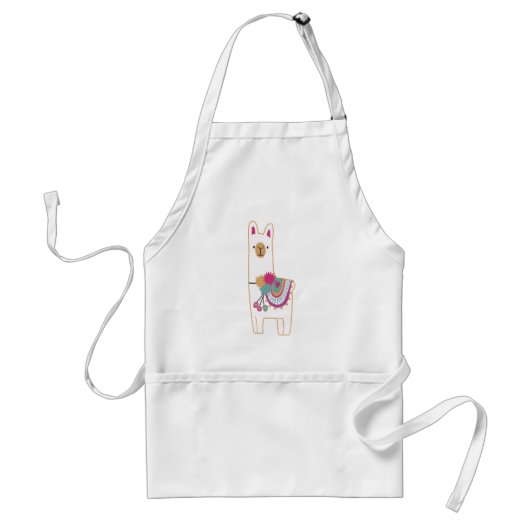 Lieve lama standaard schort (Voorkant)