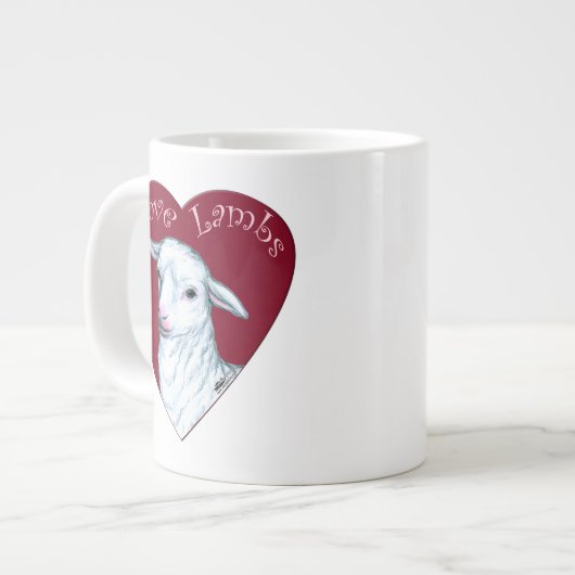 Lieve Lammetjes Grote Koffiekop (Links)