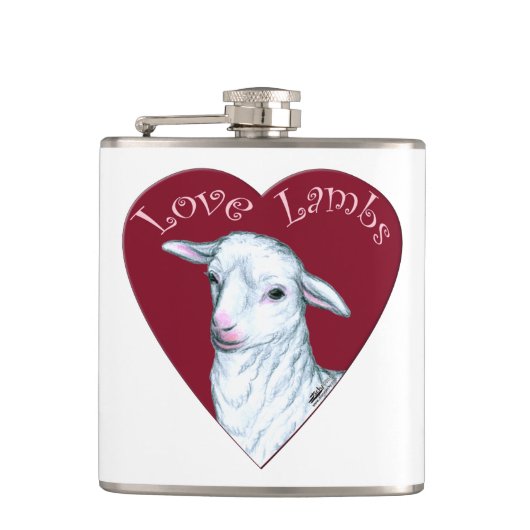 Lieve Lammetjes Heupfles (Voorkant)