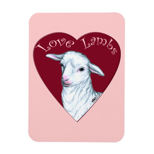 Lieve Lammetjes Magneet (Verticaal)