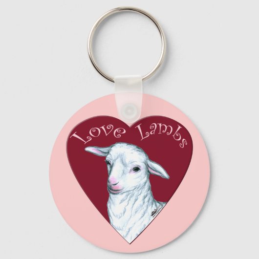 Lieve Lammetjes Sleutelhanger (Voorkant)