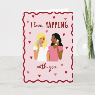 Lieve Lange Chat Vrienden Valentijnskaart Kaart
