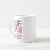 Lieve leerling achter mij Terug naar school Leraar Koffiemok (Voorkant links)