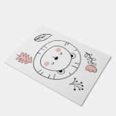 Lieve Leeuw Handgetekend Deurmat (Schuin)