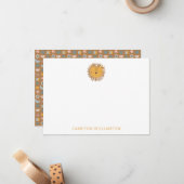 Lieve Leeuw Persoonlijke Baby en Kinderen Dier Bed Notitiekaartje (Voorkant / Achterkant in situ)