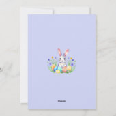 Lieve lente kinderfeestje Pasen uitnodiging (Achterkant)