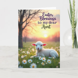 Lieve lente lammetje weide kaart