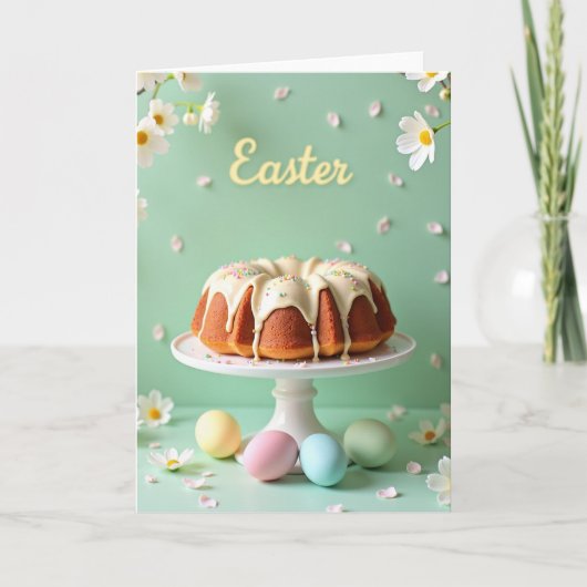 Lieve Lente Viering Cake Kaart (Voorkant)
