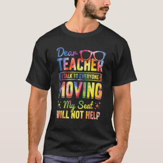 Lieve leraar, ik praat met iedereen Kinder school  T-shirt