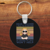 Lieve leraar, ik praat met iedereen zodat ik mijn  sleutelhanger (Voorkant)