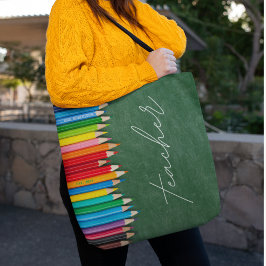 Lieve leraar krijtbord gepersonaliseerd tote bag
