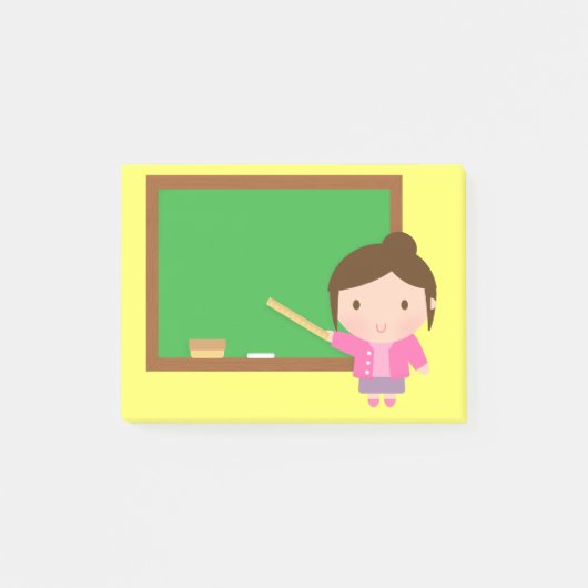 Lieve leraar schoolbord post-it® notes (Voorkant)