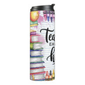 Lieve leraar thermosbeker (Gedraaid links)