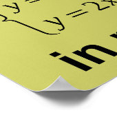 Lieve leraar Wiskunde van het echte leven Funny Po Poster (Hoek)