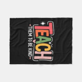 Lieve lerares school fleece deken (Voorkant (Horizontaal))