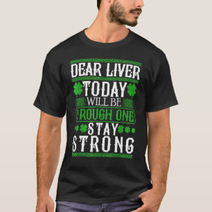 Lieve lever, vandaag zijn de dag ruige pleisters D T-shirt