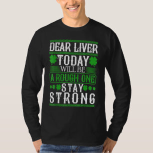 Lieve lever, vandaag zijn de dag ruige pleisters D T-shirt
