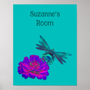 Lieve Libelle Kinderkamer Persoonlijk  Poster