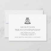 lieve liefde | Bruiloft Receptie Behuizing Kaart (Voorkant)