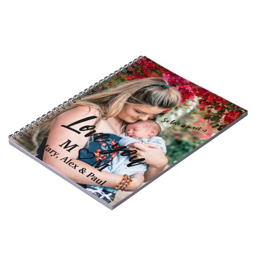 Lieve liefde mama notitieboek (Linkerzijde)