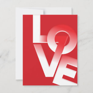 Lieve Liefdes Typografie Valentijnsdag Feestdagenkaart