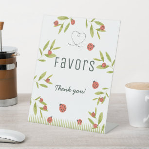 Lieve Lieve Kever Lieve Tor Ladybug Groene Baby Sh Reclamebord Met Voetstuk
