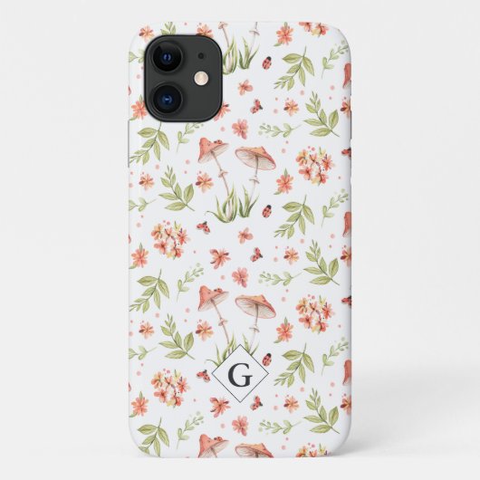 Lieve Lieve Lieveheersbeestjes Bloemig | Monogram Case-Mate iPhone Case (Achterkant)