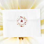 Lieve Lieveheersbeestje 1e Verjaardagssticker Ronde Sticker