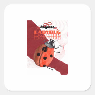Lieve Lieveheersbeestje Arabische Calligrafie Stic Vierkante Sticker