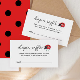 Lieve Lieveheersbeestje Baby Shower Luier Raffle T Informatiekaartje