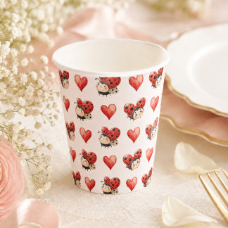 Lieve Lieveheersbeestje Baby Shower Papieren Bekers
