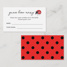 Lieve Lieveheersbeestje Baby Shower Raad Hoeveel S Informatiekaartje