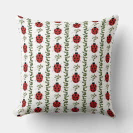 Lieve Lieveheersbeestje Babykamer Kussen | Rood en