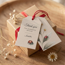 Lieve Lieveheersbeestje Eerste Verjaardag Bedankt  Cadeaulabel
