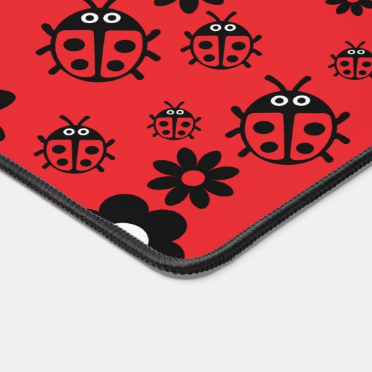 Lieve lieveheersbeestje Gebloemd Bureaumat (Hoek)