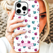 Lieve Lieveheersbeestje Hartjes Aangepaste Naam Case-Mate iPhone Case