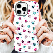 Lieve Lieveheersbeestje Hartjes Aangepaste Naam Case-Mate iPhone Case