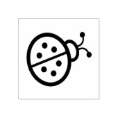 Lieve Lieveheersbeestje Houten Stempel (Afrduk)