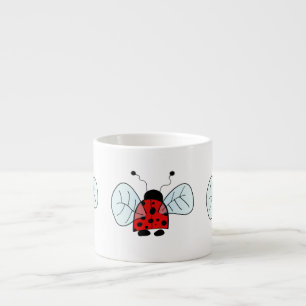 Lieve Lieveheersbeestje Illustratie Espresso Kop